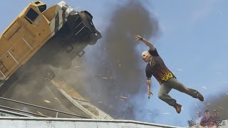 【PS4・HD1080p】 Grand Theft Auto V - Part 42 ・大列車強盗 in サンアンドレアス/Derailed(Gold Metals)