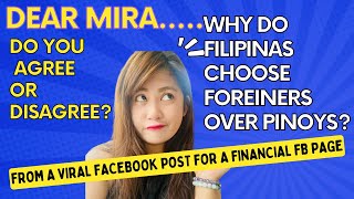 Why do Filipinas choose foreigners over pinoys?