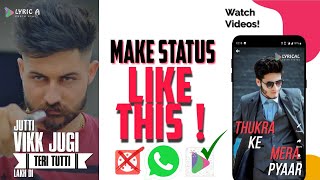 ''make lyrical status with new style''  lyrics photo status app screenshot 4
