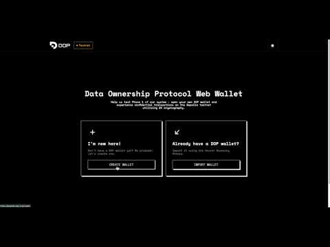 (ไม่ต้อง) ลุ้น #Airdrop สายฟรี จาก #DOP (Data Ownership Protocol)