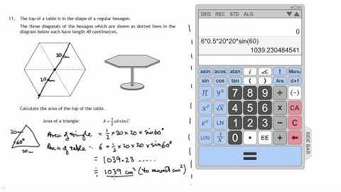 Q11 Paper 2 SQA 2015 National 5 Mathematics Exam.