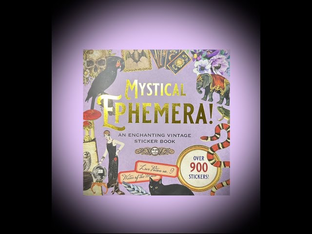 Mystical Ephemera Sticker Book 