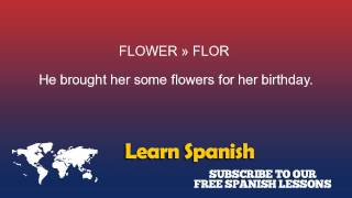 Flower in Spanish
