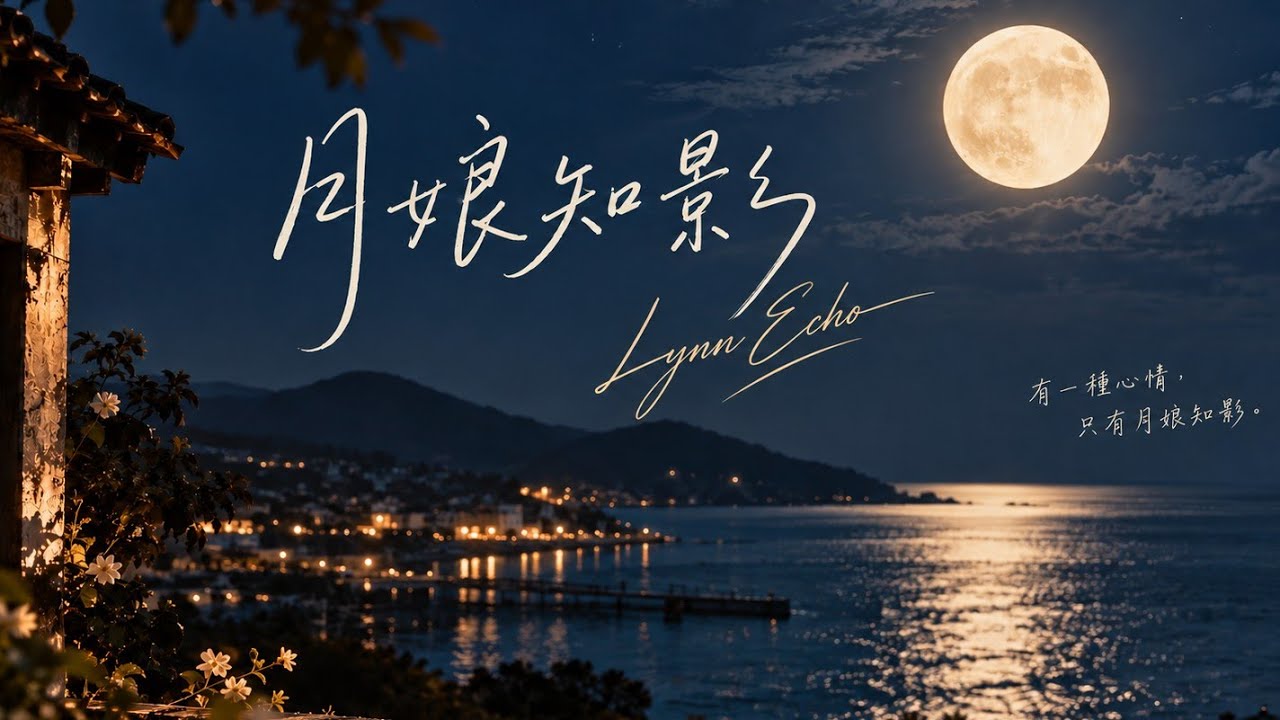 月娘知影|Lynn Echo|台語抒情歌曲|Official Lyrics Video
