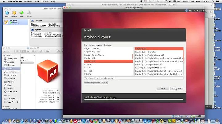 Ubuntu 12.04 LTS Install on VirtualBox 4.2.16 / Mac OSX