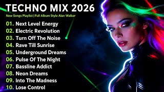🦍 TECHNO MIX 2026 — EDM REMIX BASS BOOSTED CLUB BANGER | Gym Workout &amp; Night Drive Club Banger #002