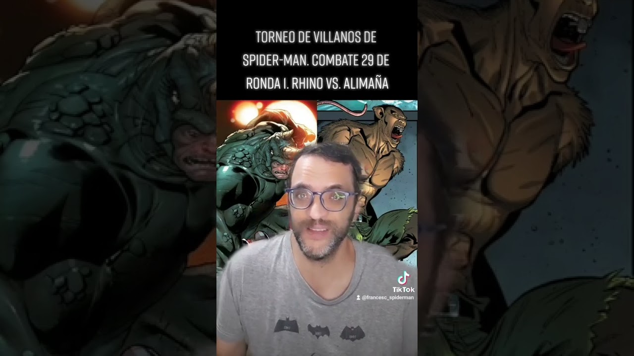 Torneo de villanos de Spider-Man. Rhino vs. Alimaña - YouTube