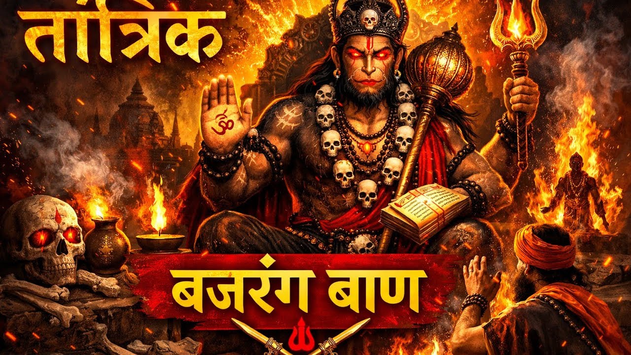 🚩 तांत्रिक बजरंग बाण पाठ | हर बाधा से रक्षा करने वाला शक्तिशाली स्तोत्र | Hanuman Bhajan 2026।#yt 