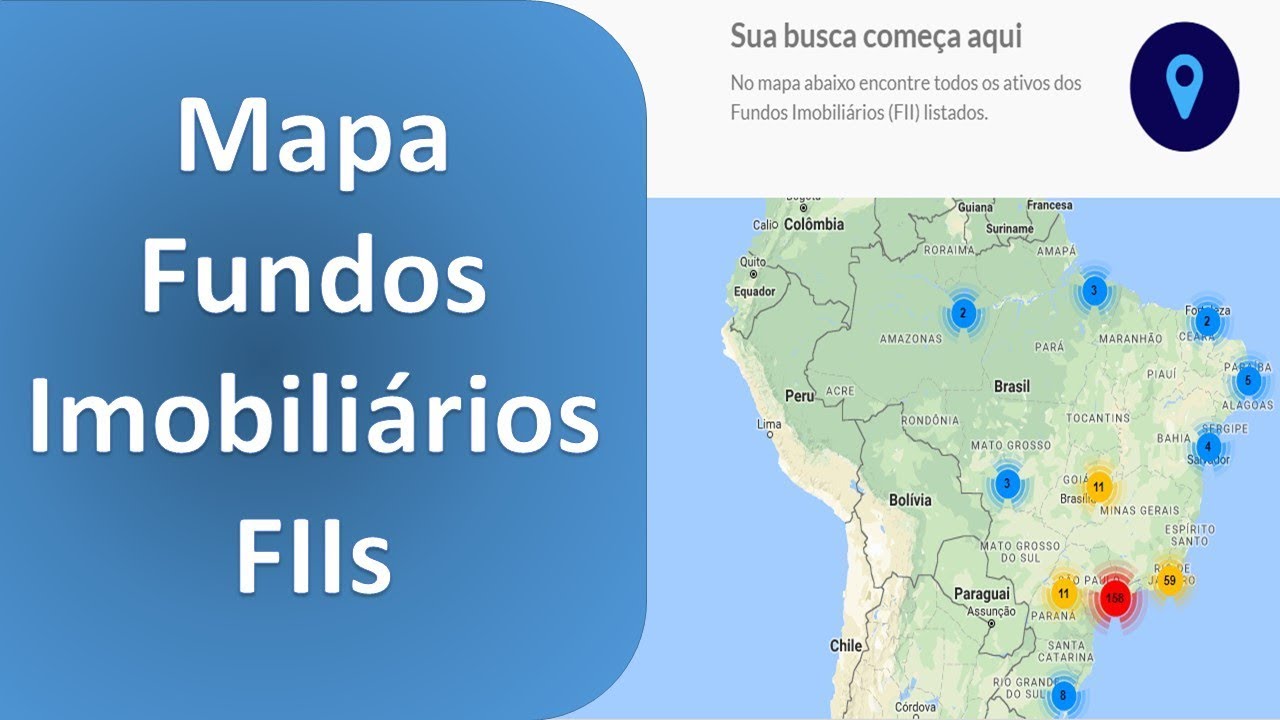 Mapa de Fundos Imobiliários (FIIs) - Funds Explorer