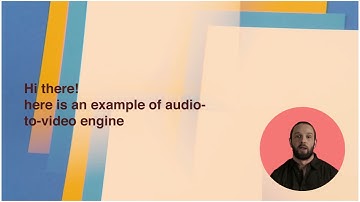 Elai.io audio to video engine