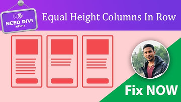 Equal Height Columns In Row ✅ How To Create Equal Height And Width Columns  🛠️ Divi Theme Tutorial