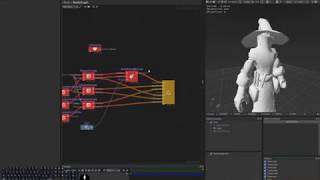 Mesh reconstruction using particles with a triangle renderer (PopcornFX)