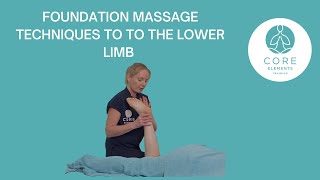 Sports Massage Techniques to the Back of the Leg - to lower limb