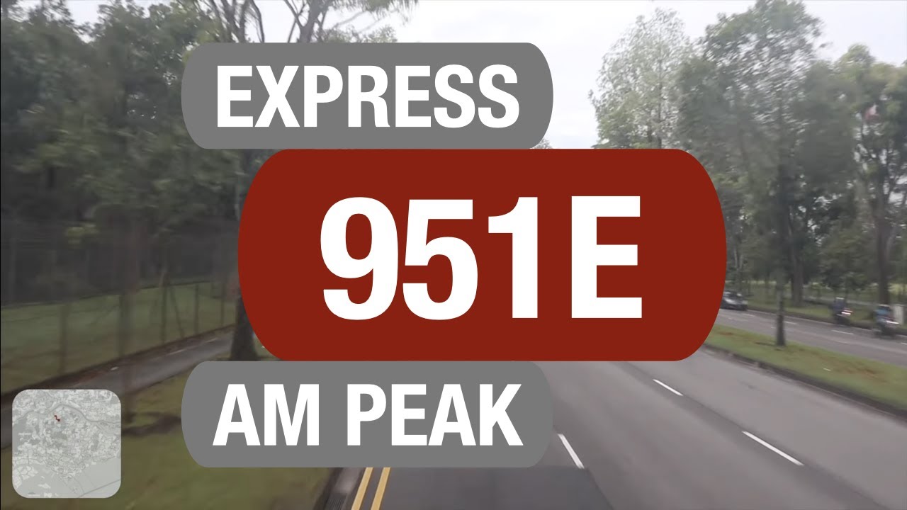 SMRT Buses Express 951E (Morning Peak) | Bus Service Route Visual