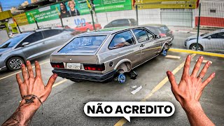 ROUBARAM AS RODAS DO MEU GOL QUADRADO MARROM…😭