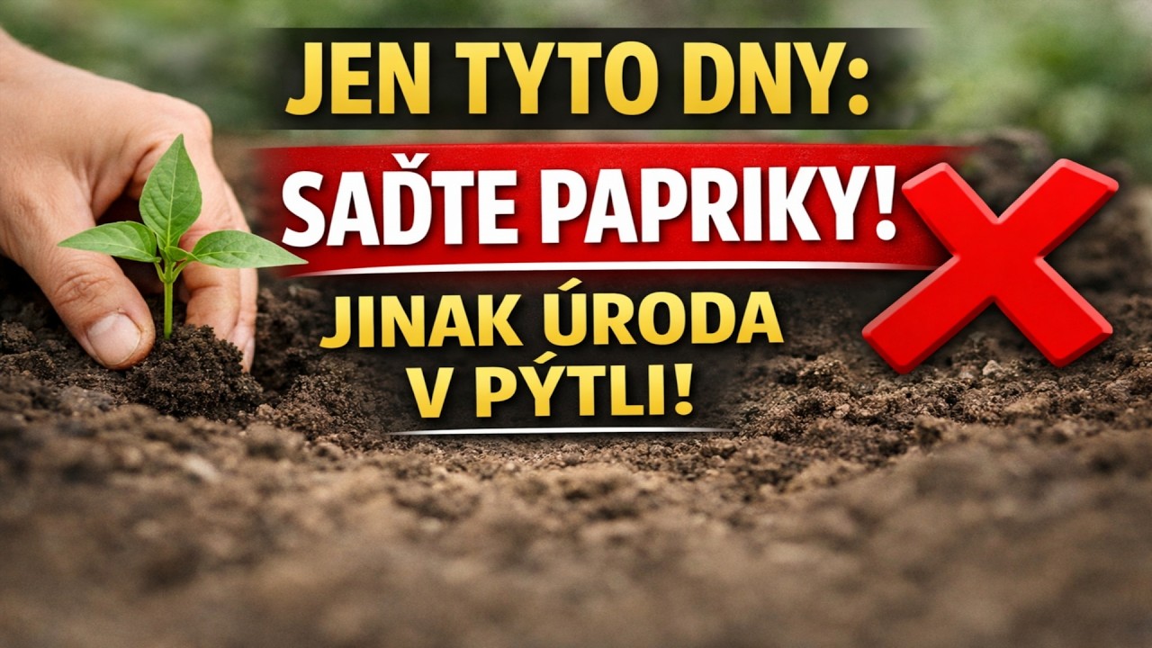 SÁZEJTE PAPRIKY V ROCE 2026 JEN V TYTO DNY! Tajemství rekordní úrody a největší chyba, kterou dělá