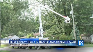 Duke Energy calls in backup as storm cleanup commences in Tippecanoe County