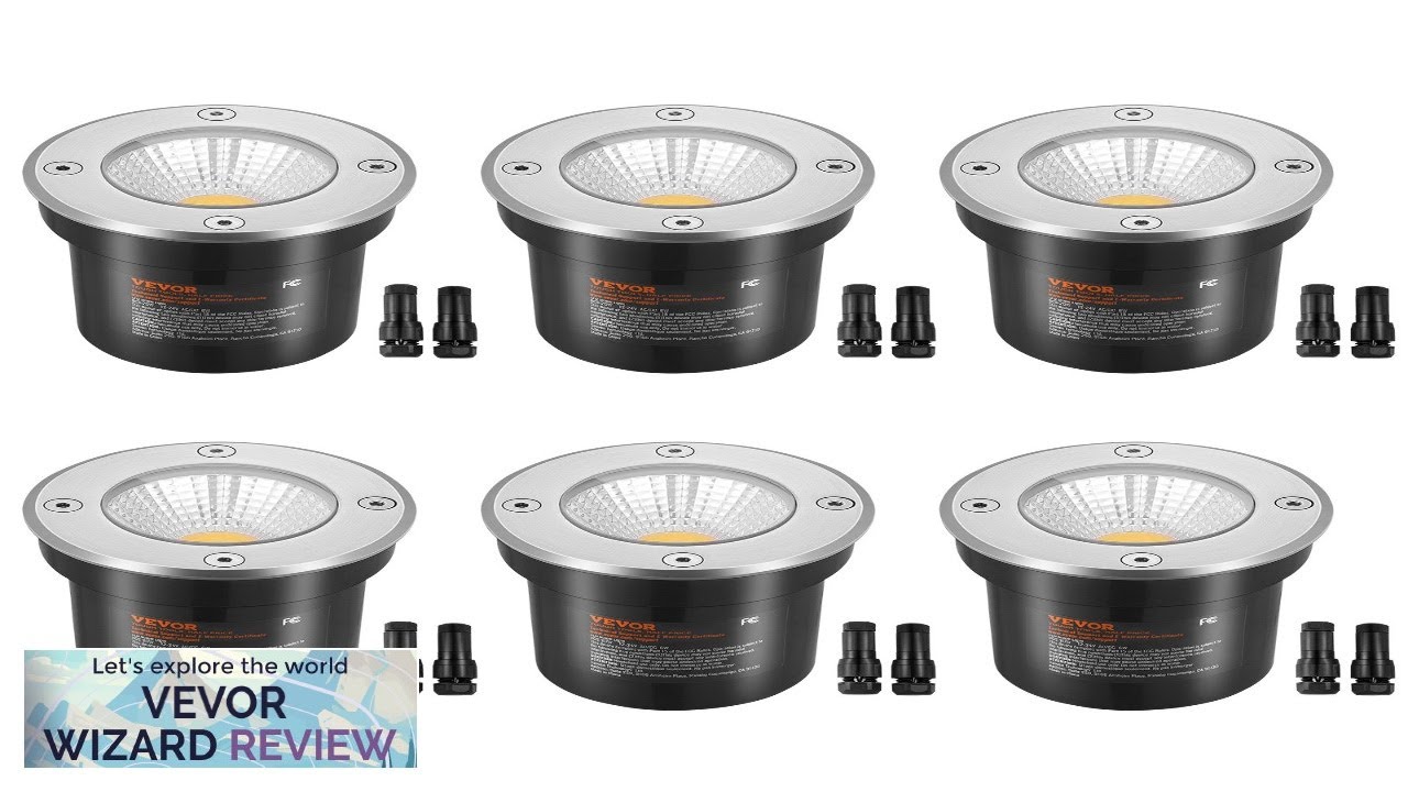 VEVOR Low Voltage Landscape Lights LED Well Lights 6W 12V-24V In-Ground Light Review