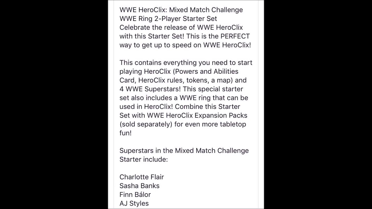 wwe ring heroclix