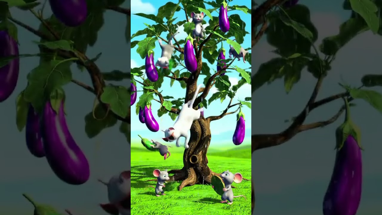 Magical Eggplant Tree Dance Party in the Rain!