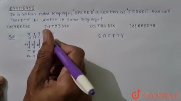 In a certain code language, ,SACRED\