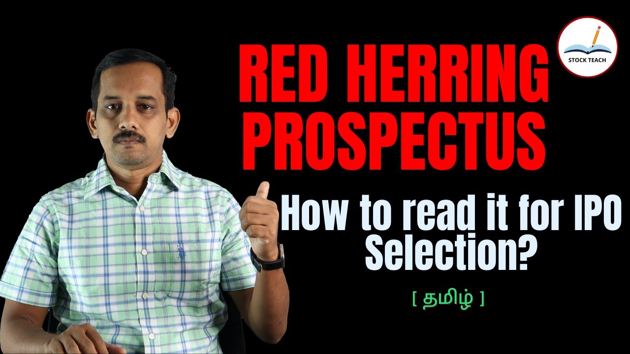 Red Herring ProspectusHow to read it for IPO Selection? TAMIL YouTube