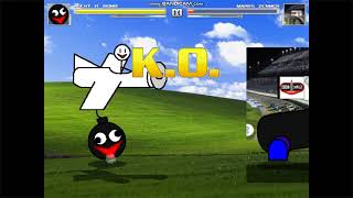 MUGEN: Beating up a cheater.