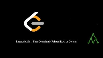 Leetcode 2661. First Completely Painted Row or Column