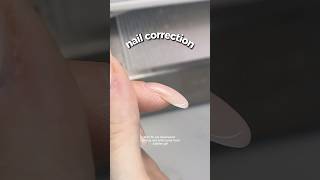 Correcting My Downward Curving Nail 👏🏻 Hard Builder Gel #hardgel