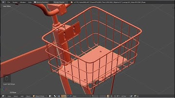 Modeling A Bicycle With Blender - Modeling The Bicycle Basket Brackets And Mounts
