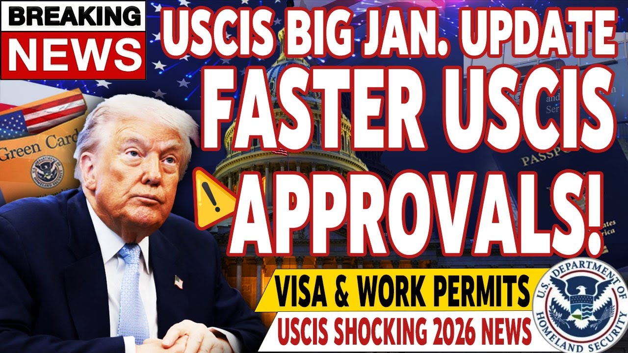 🚨 ВАЖНОЕ ОБНОВЛЕНИЕ ОТ USCIS | Грин-карты и визы | Ускоренное одобрение в январе 2026 года