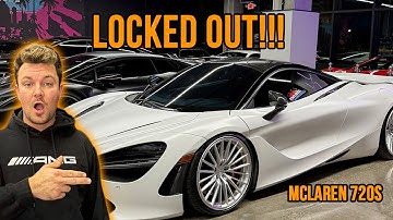 CAN WE EVEN GET IN THIS LOCKED MCLAREN 720S WITH A DEAD BATTERY???