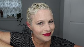 I styled my pixie cut into a finger wave!
