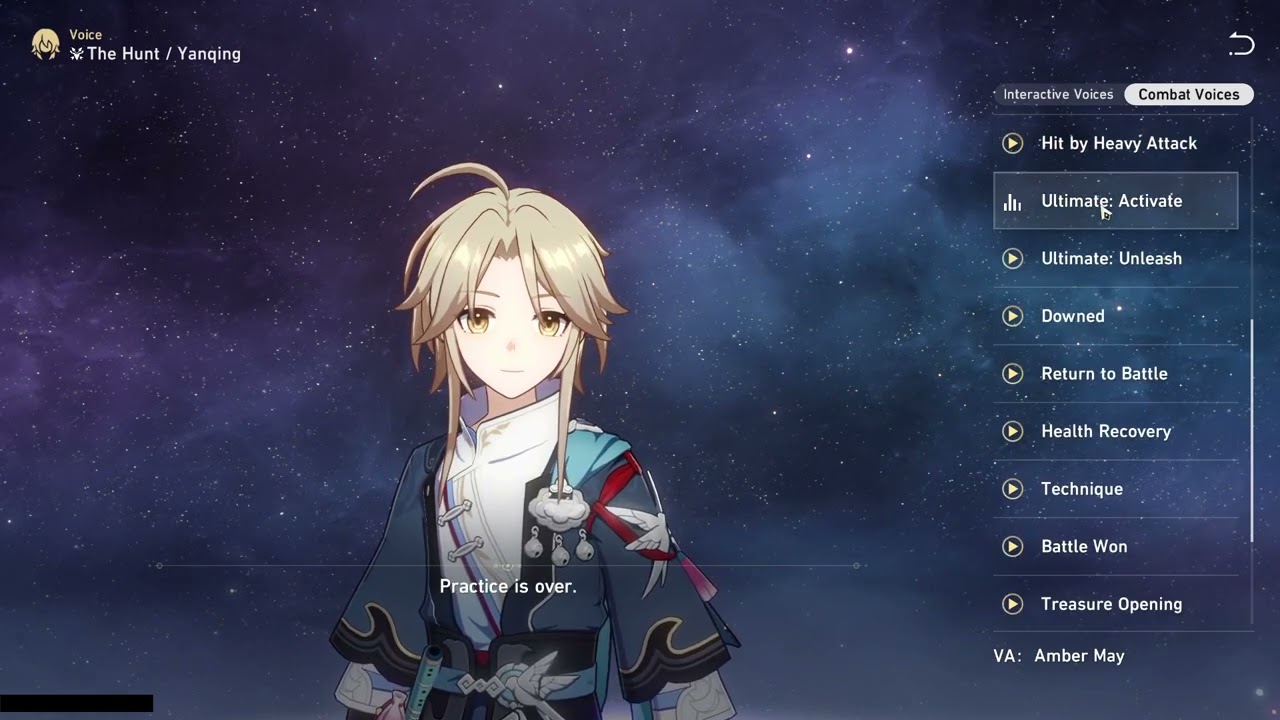 YANQING COMBAT VOICES (ENGLISH)