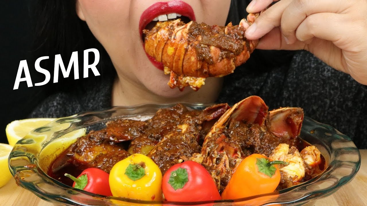 LOBSTER TAILS SEAFOOD BOIL DRENCHED IN BLOVES SAUCE ~ ASMR (No Talking)