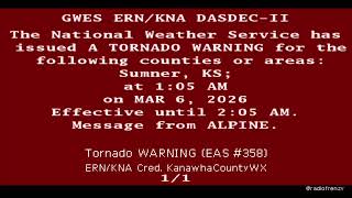 Lots of Slight Risk Alerts + KDKA-AM RWT: 3/4-8/26 (EAS #353-380)