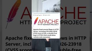 Apache just patched a critical HTTP/2 flaw #tech #hacker #technews #cybersecurity