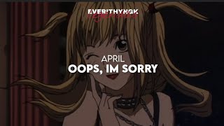 Ptbr April- Oops, Im Sorry Legendadotradução