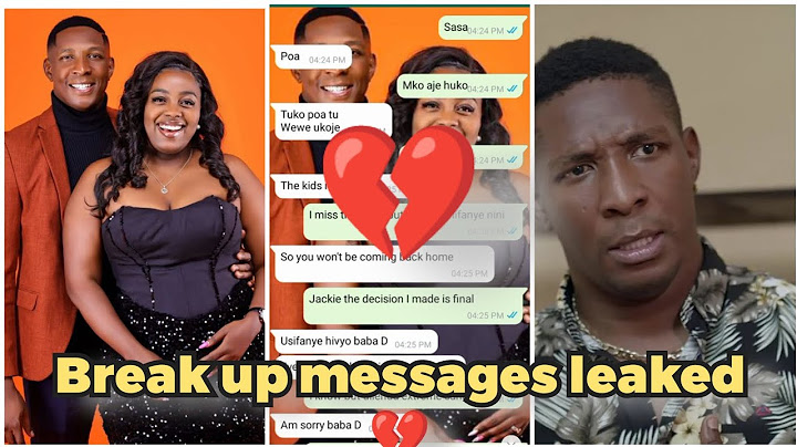 Jackie Matubia and Blessing break up messages leaked 💔