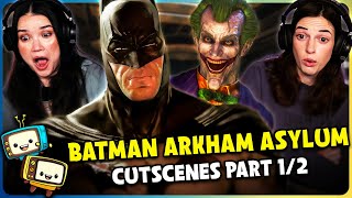 BATMAN ARKHAM ASYLUM CUTSCENES (PART 1/2) REACTION! | Gamer's Little Playground