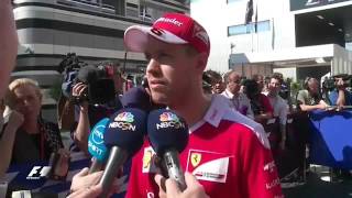 Interview with Vettel after crashing out of Russian GP 2016