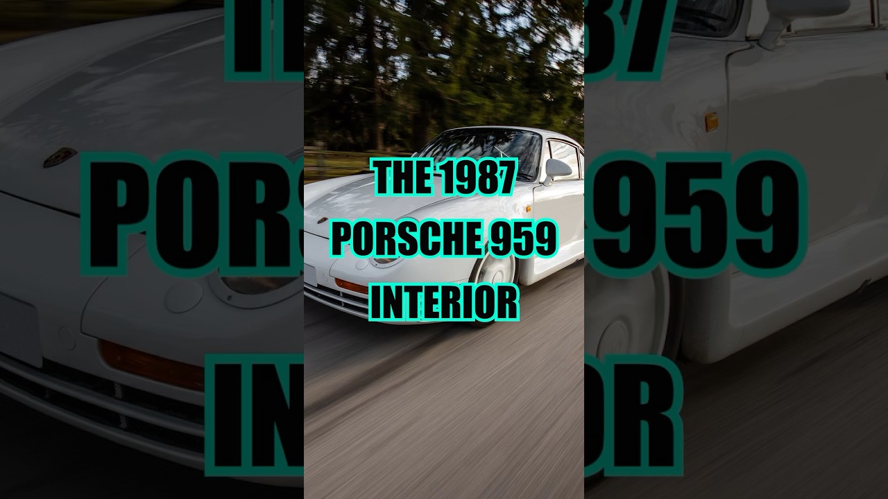 1987 PORSCHE 959 INTERIOR 