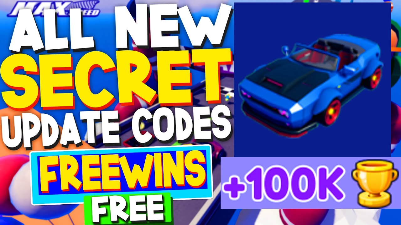 ALL NEW *SECRET* UPDATE CODES in MAX SPEED CODES (Max Speed Codes) ROBLOX 