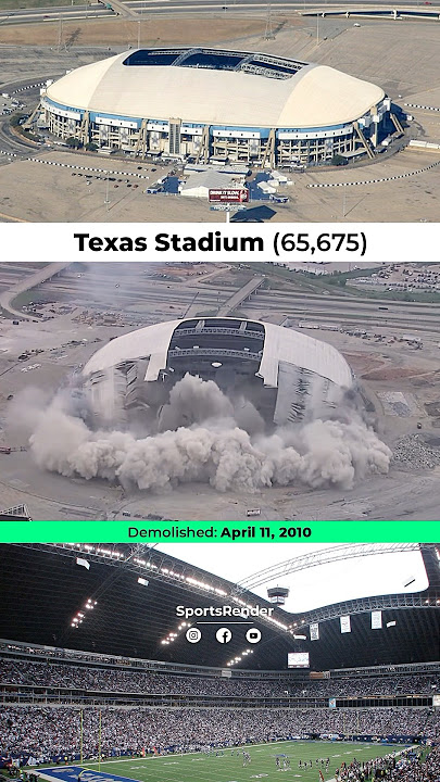 What takes five years to build can be destroyed in just five seconds. #buildtech #football #stadium