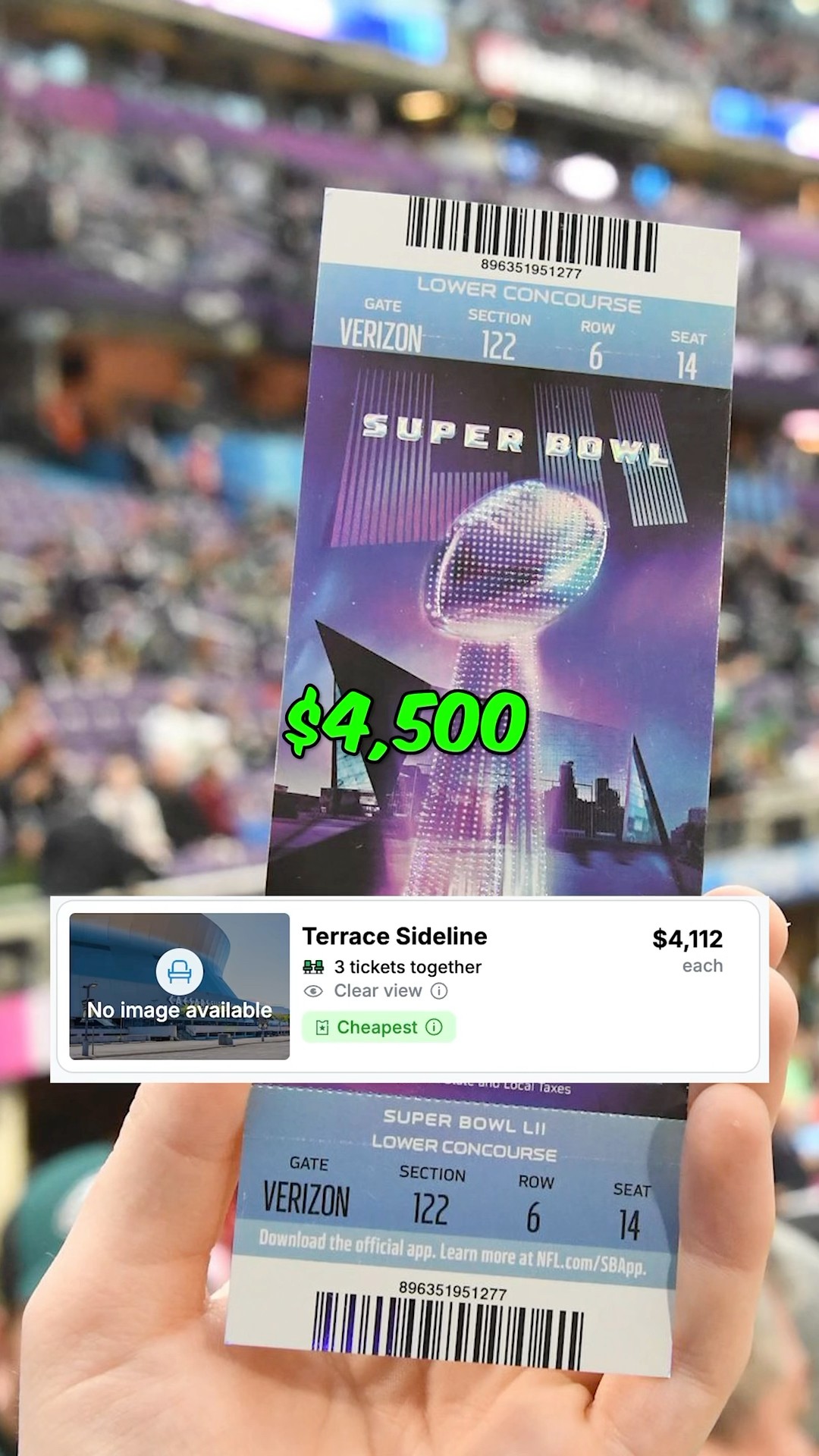 These Super Bowl ticket prices ?