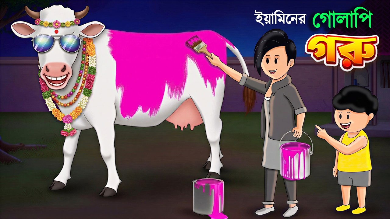 ইয়ামিনের করবানির গোলাপি গরু | ইয়ামিন কার্টুন | YAMIN CARTOON |BANGLA ...