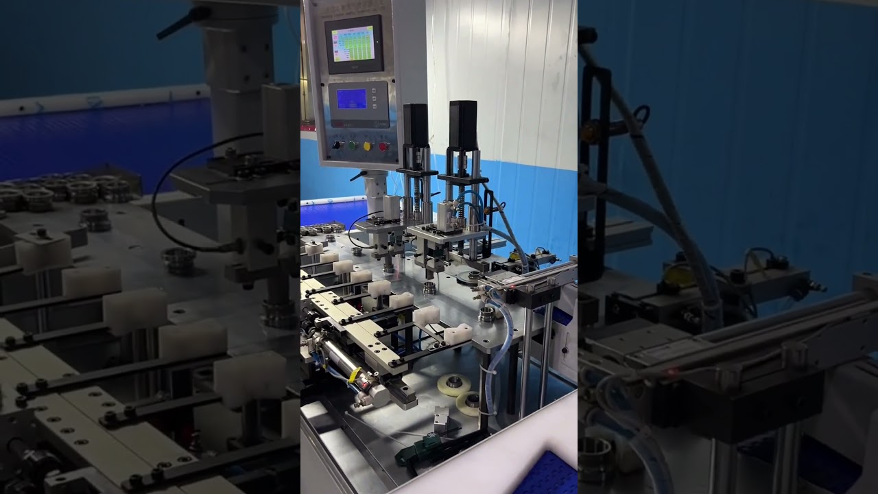 What Happens Inside a Bearing Factory? Auto inspection of bearings.