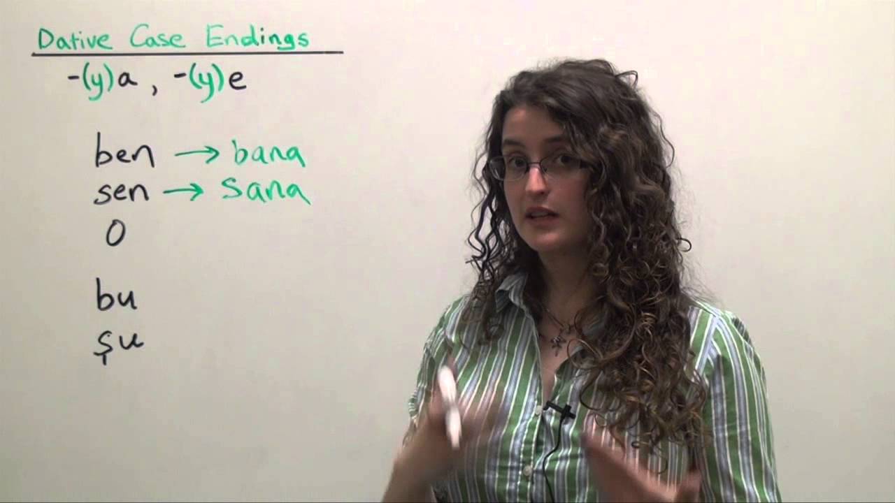 Turkish Grammar Pronouns with Irregular Dative Case Forms YouTube