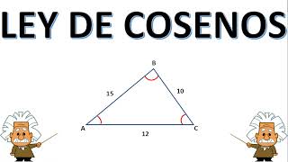 EJERCICIOS RESUELTOS APLICANDO LA LEY DE COSENOS #trigonometría #triangulos #coseno #trigonometry
