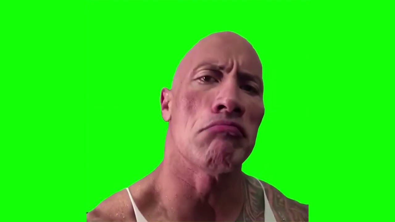 The Rock Eyebrow Raise (Green Screen) – CreatorSet